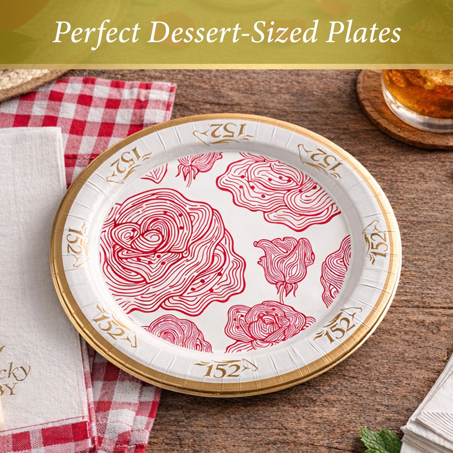 Kentucky Derby 152 7" Plates