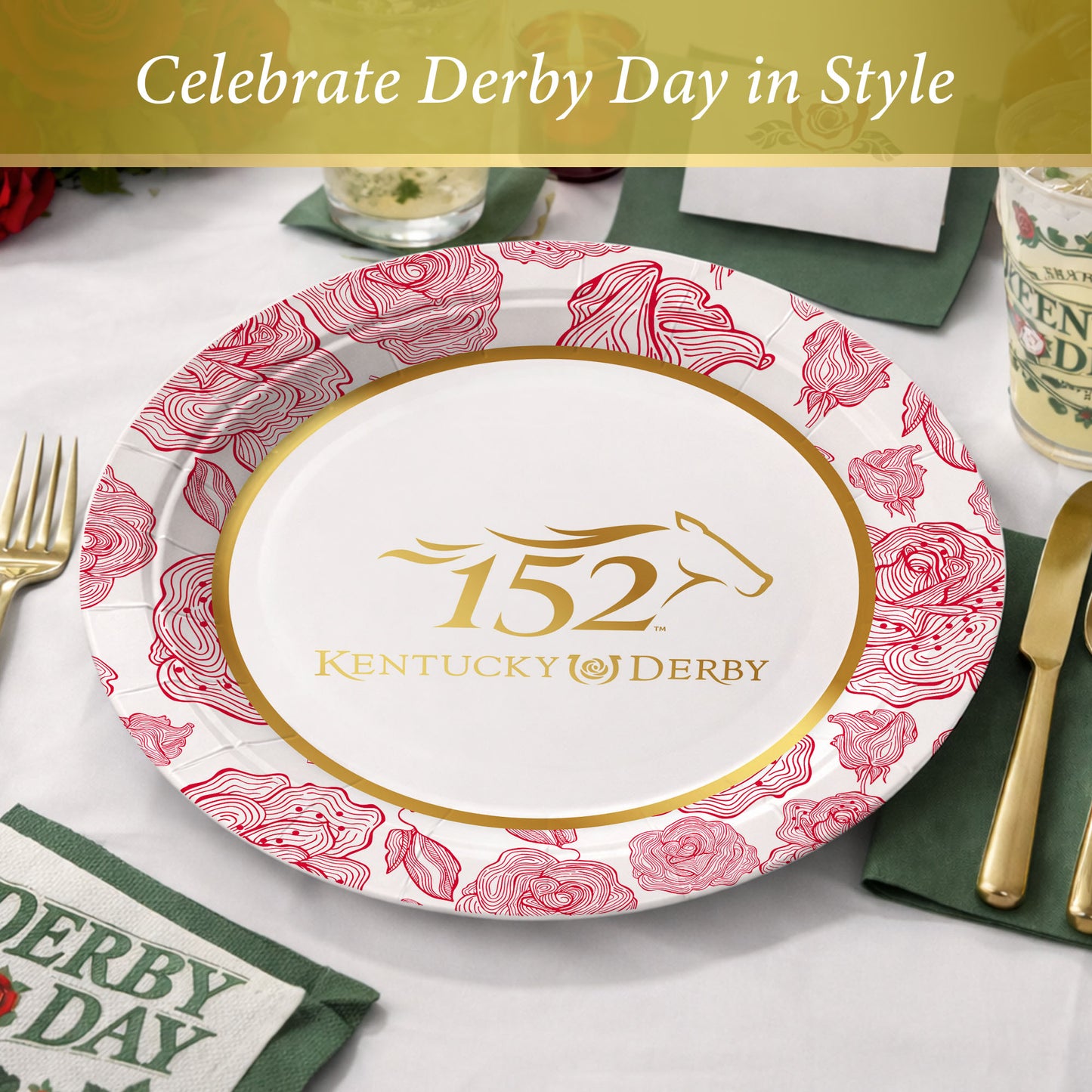 Official Kentucky Derby 152 9" Plate