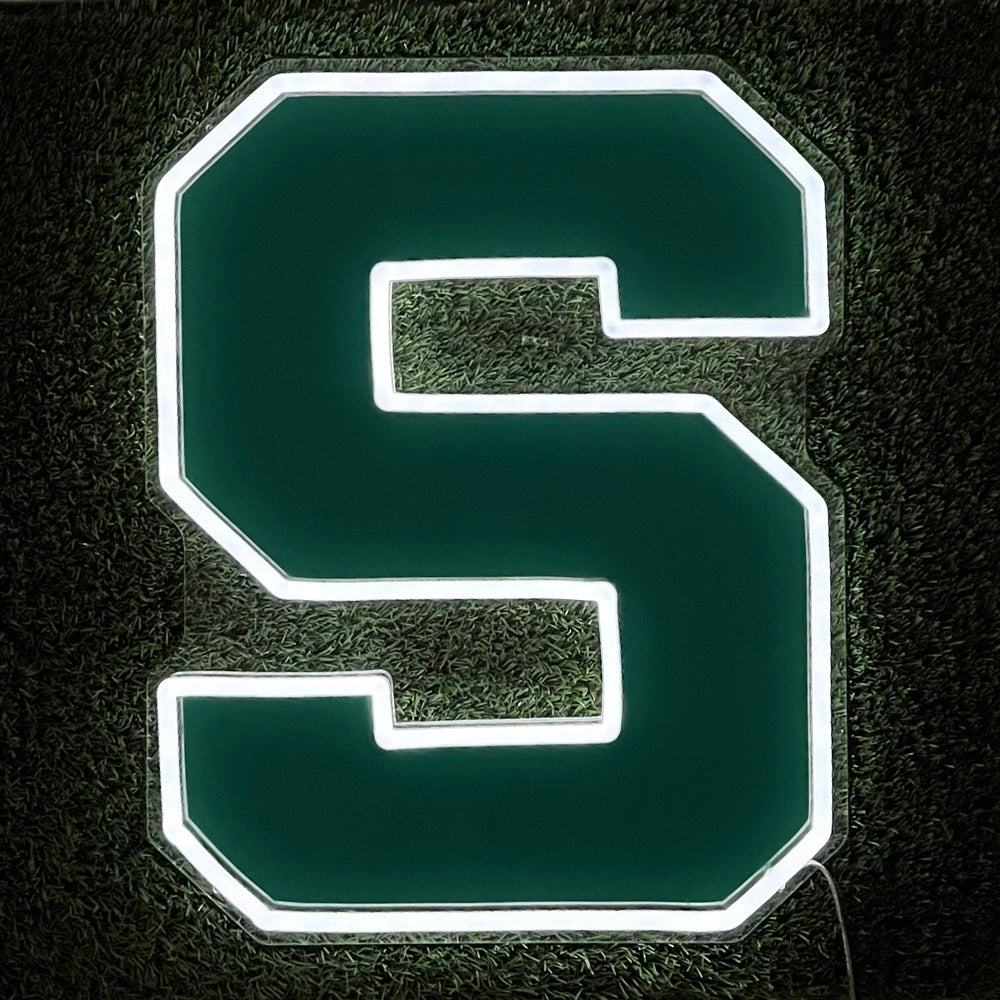 Michigan State "S" Neon Wall Sign
