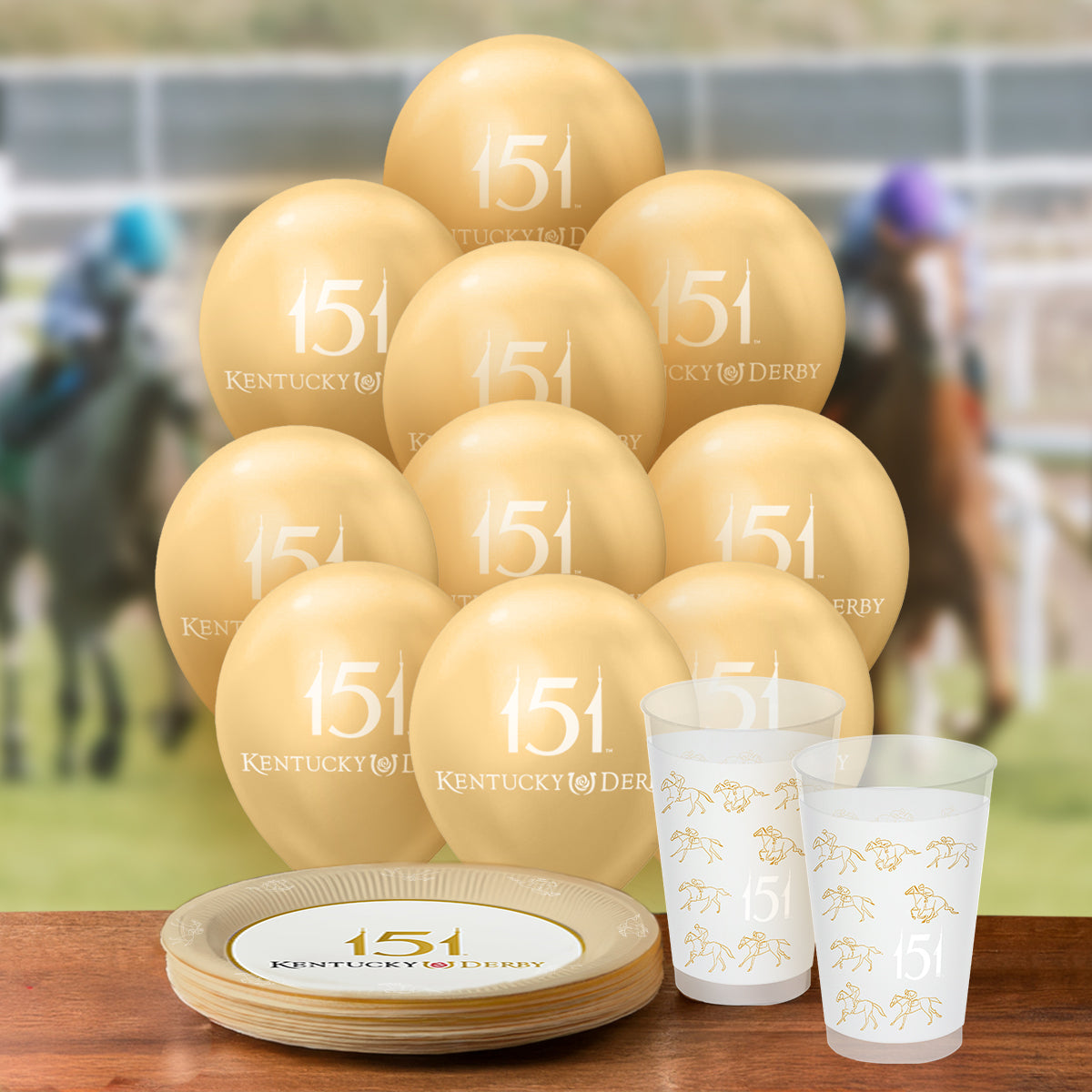 Official Kentucky Derby 151st Latex Balloons
