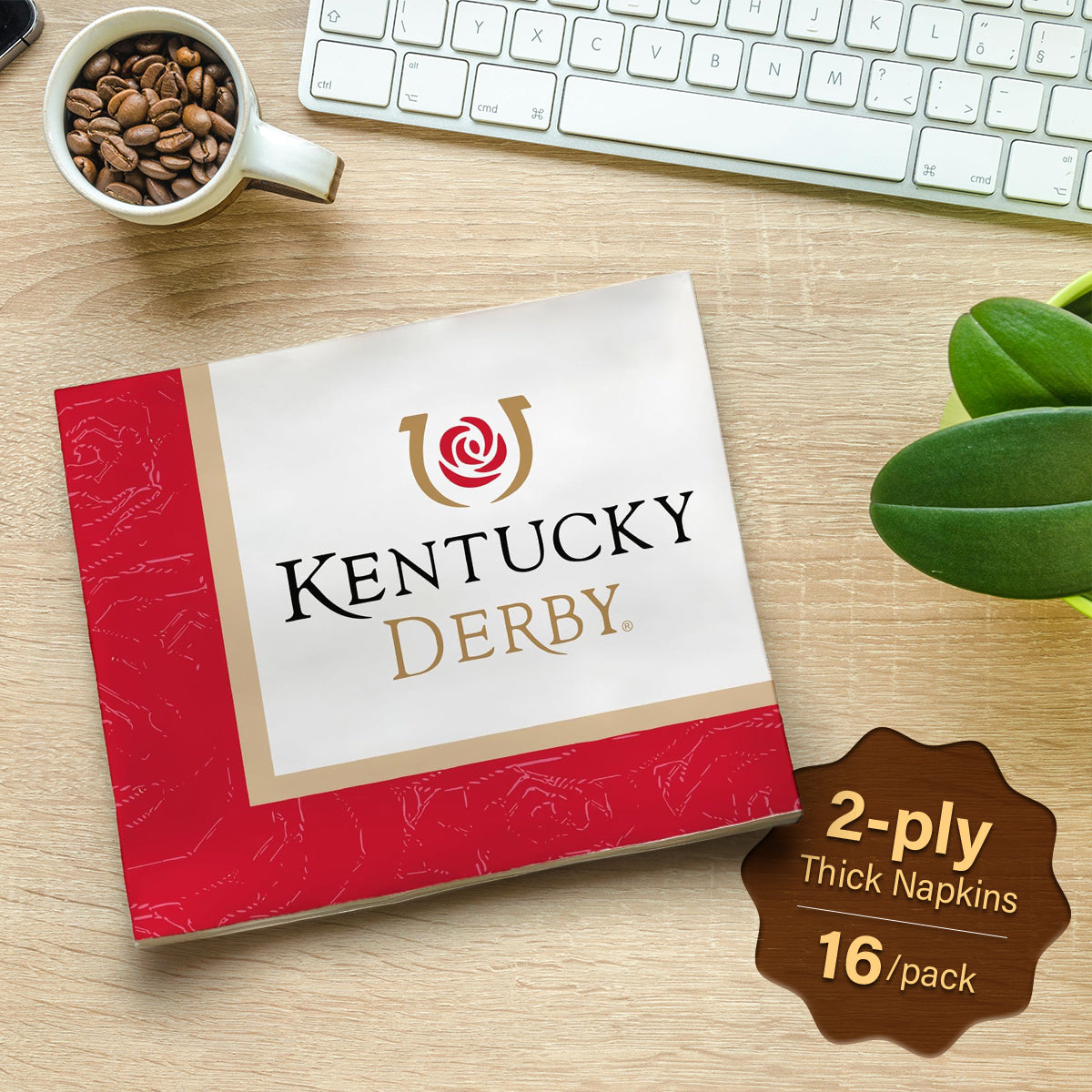 Official Kentucky Derby Evergreen Luncheon Napkins