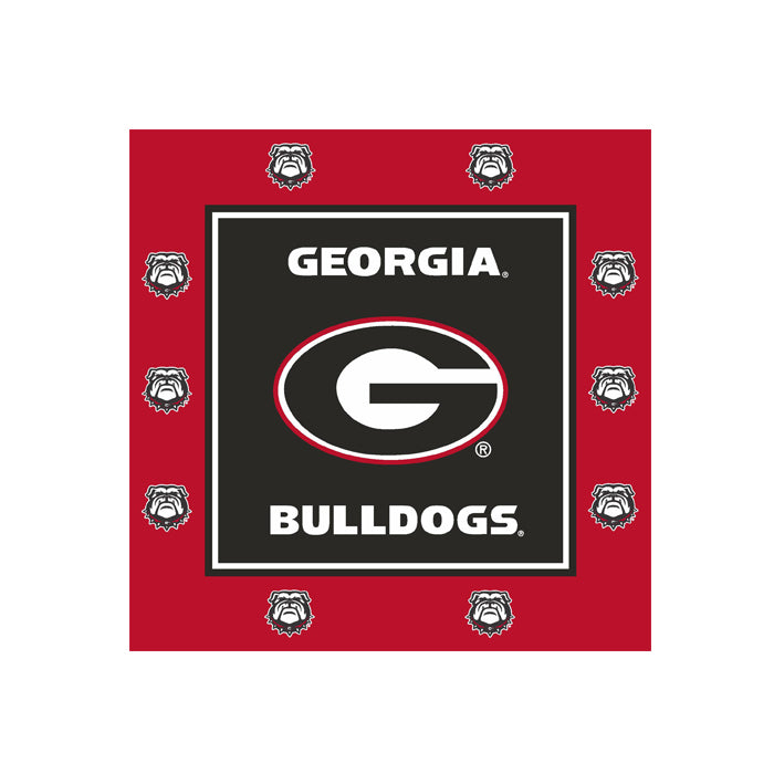 Georgia Bulldogs Luncheon Napkins