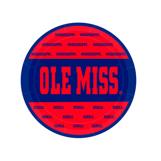 Mississippi Rebels 9" Plates