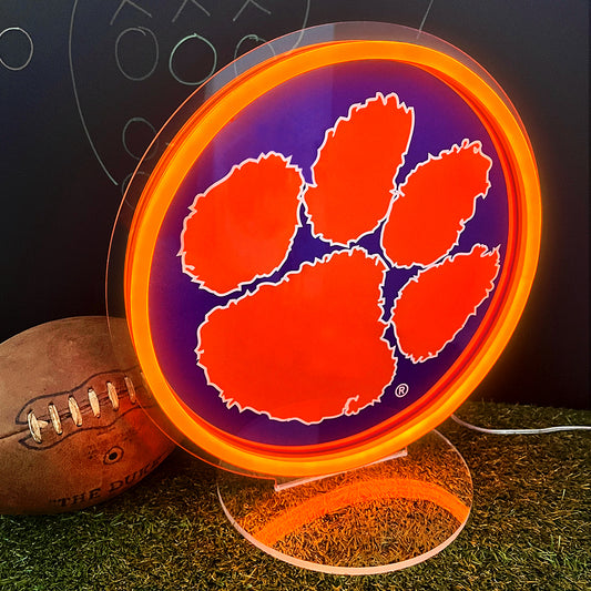 Clemson Tigers Neon Tabletop Sign