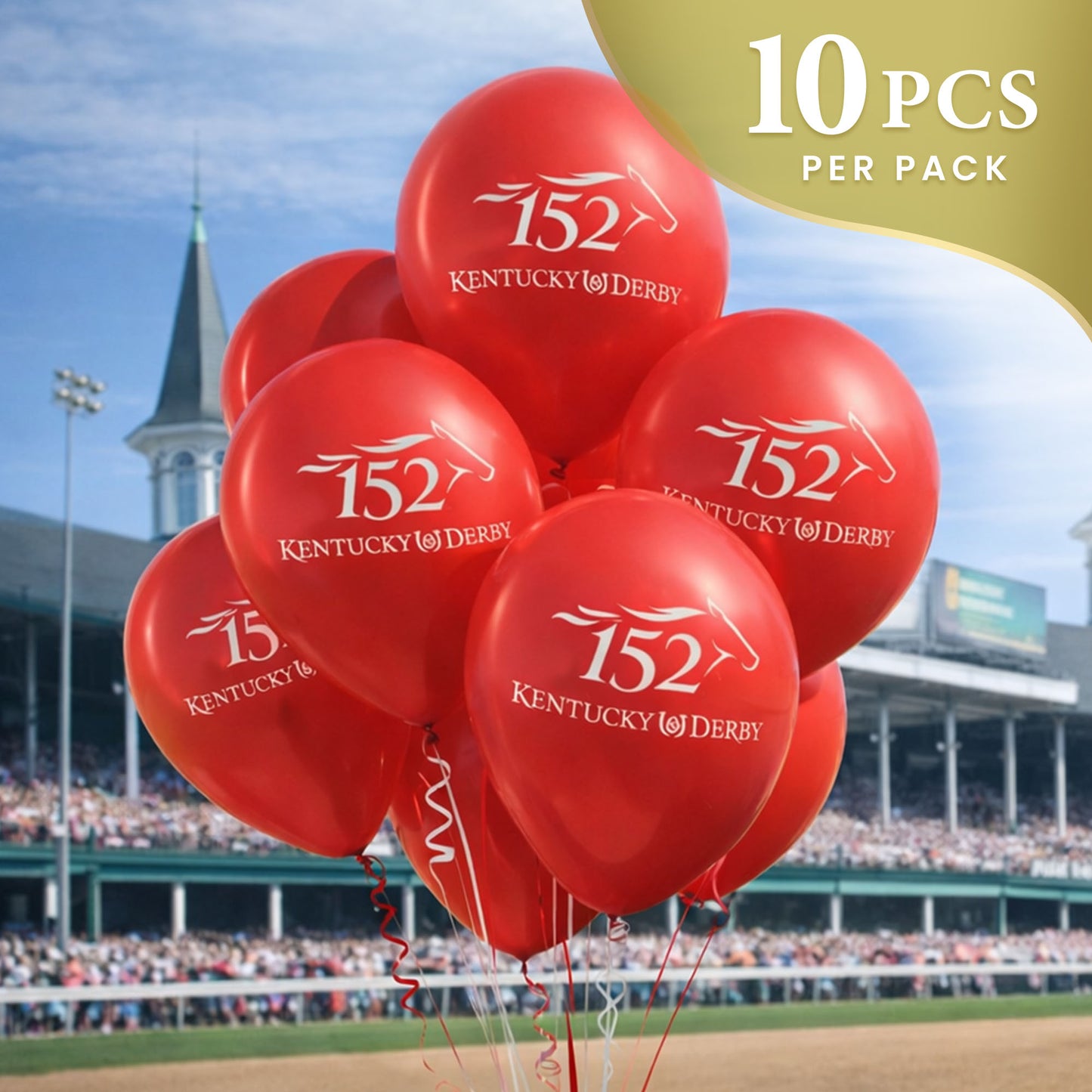 Official Kentucky Derby 152 Latex Balloons