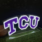 TCU Horned Frogs Tabletop Neon Sign
