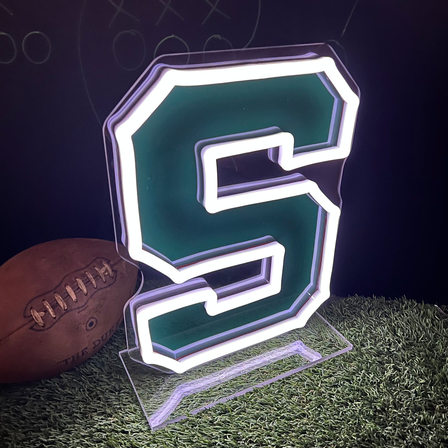 Michigan State "S" Neon Tabletop Sign