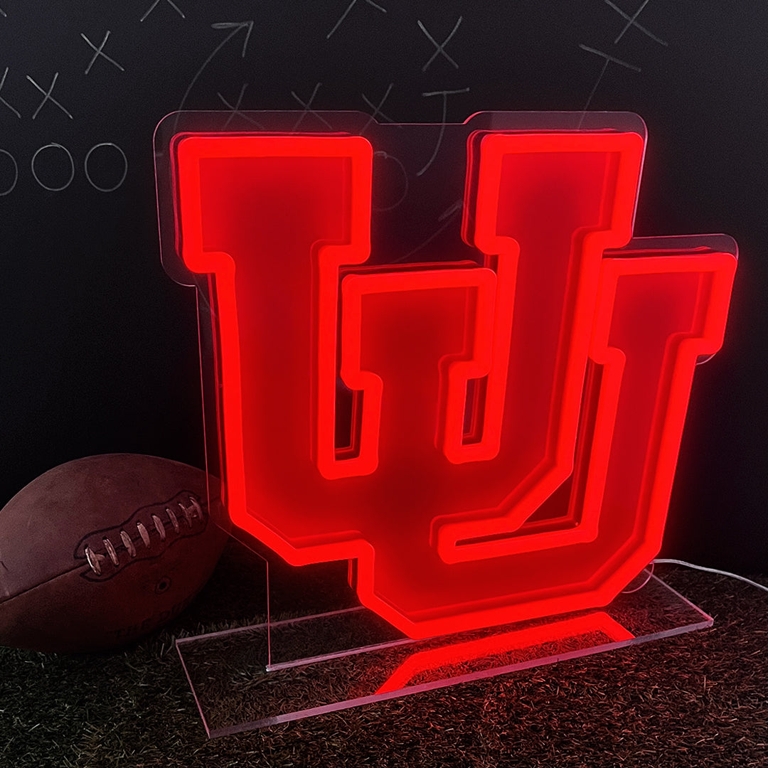 Utah Utes Neon Tabletop Sign
