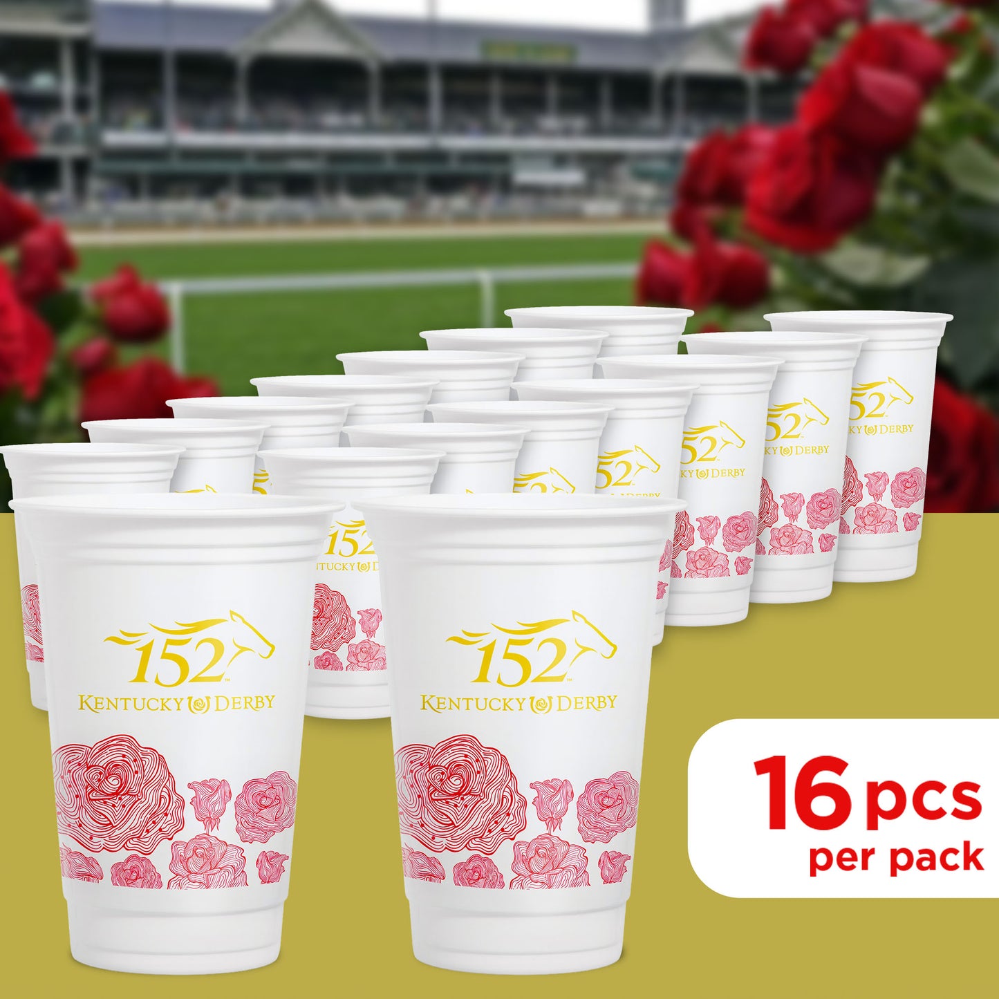 Official Kentucky Derby 152 16oz Cups