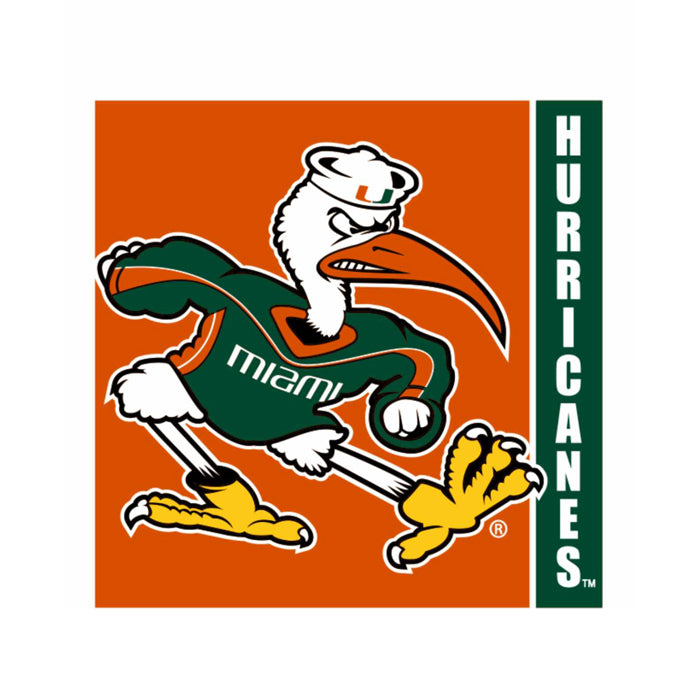 Miami Hurricanes Beverage Napkins