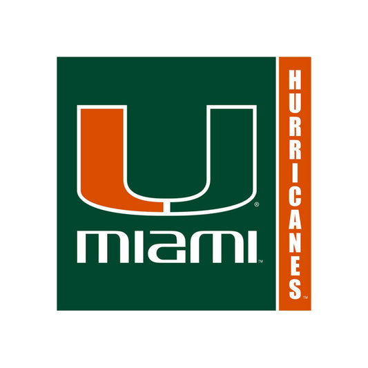 Miami Hurricanes Luncheon Napkins