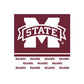 Mississippi State Bulldogs Luncheon Napkins