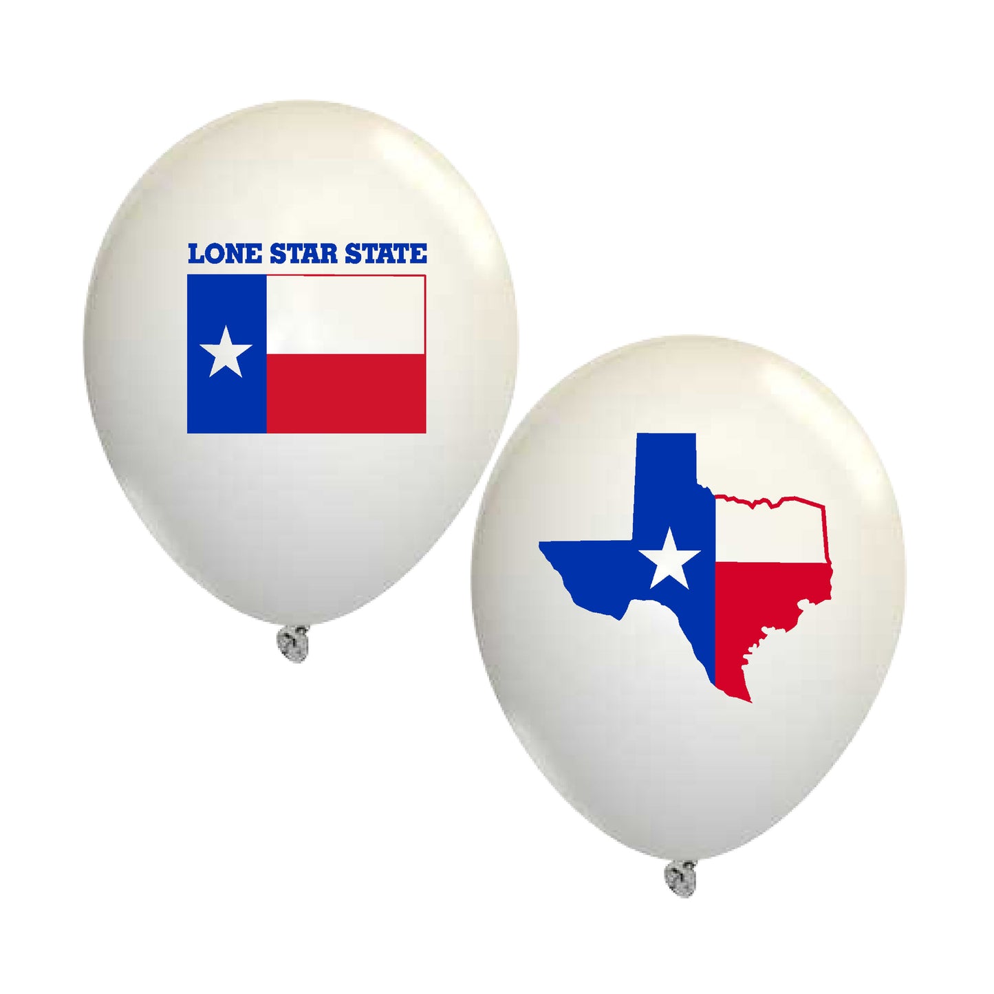 Texas State Flag Latex Balloons
