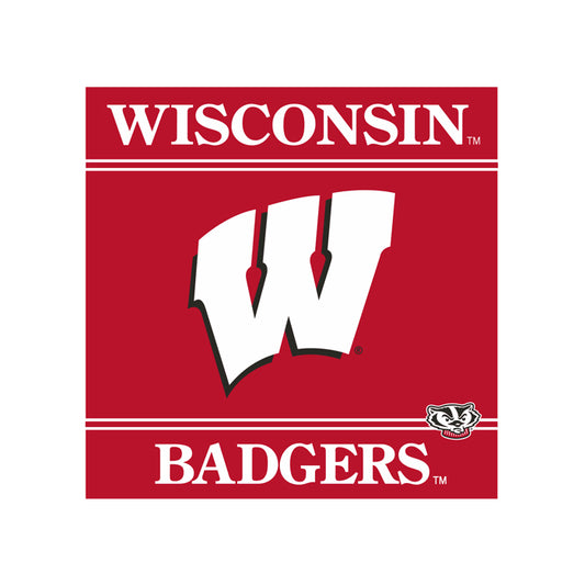 Wisconsin Badgers Luncheon Napkins