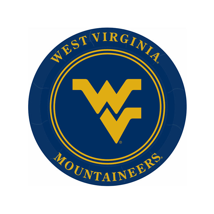 West Virginia Mountaineers 9" Plates